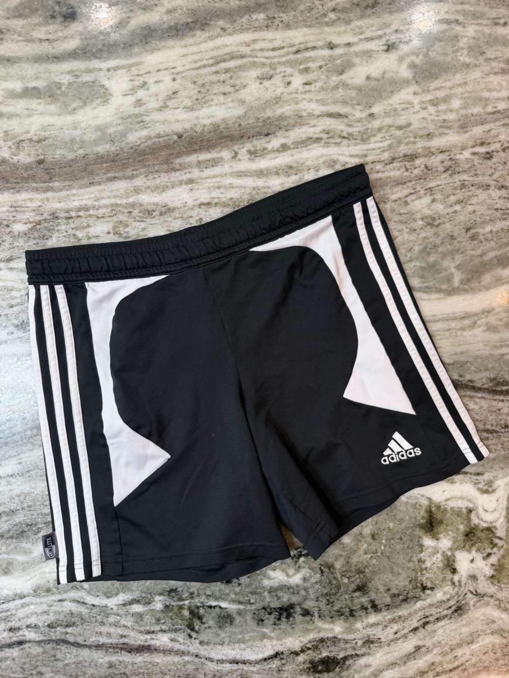 Adidas Black and White Women’s Athletic Soccer Shorts